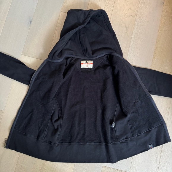 American Giant Black Women's Classic Full Zip Hoodie - Picture 4 of 7